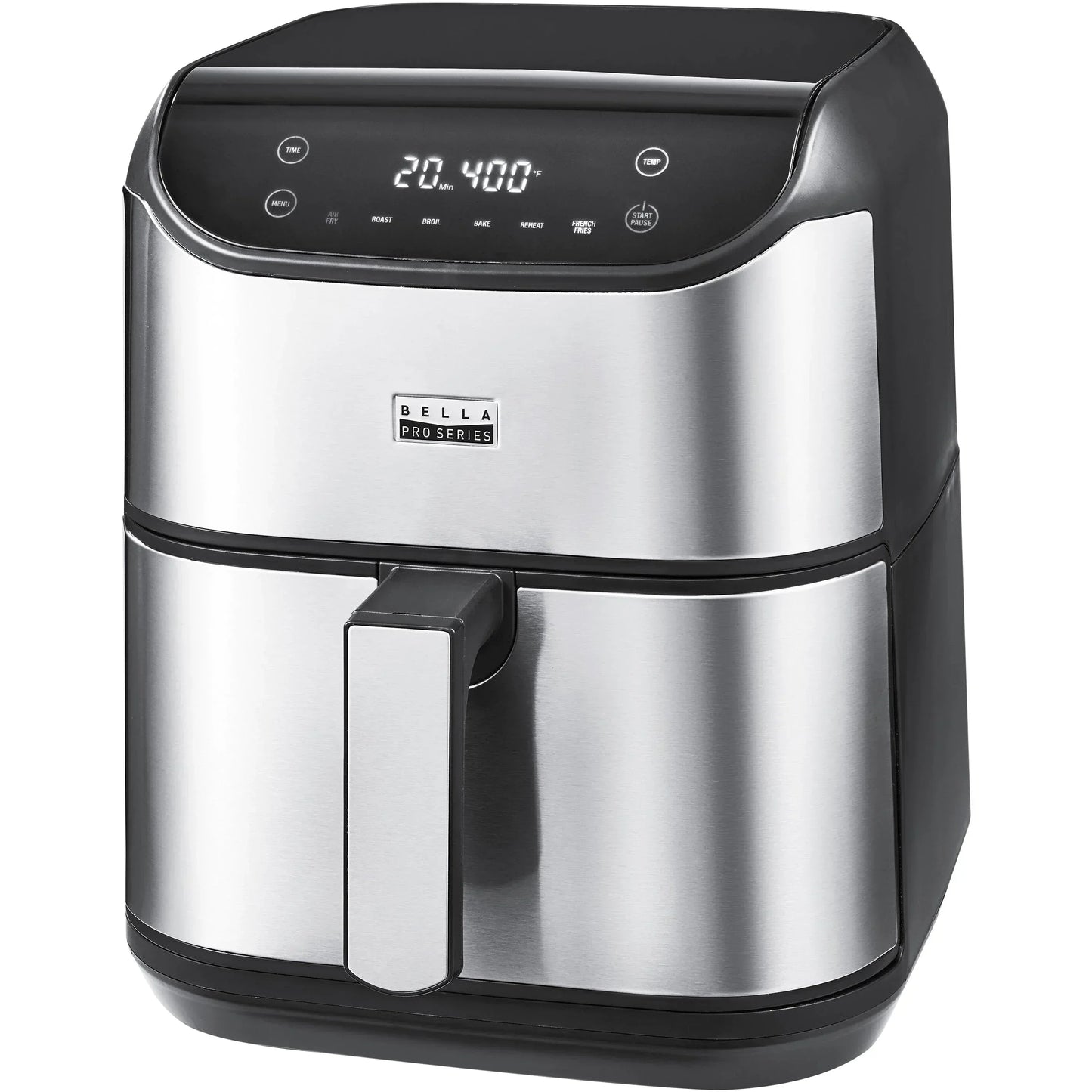 Bella Pro Series 6 qt. Digital Air Fryer, Stainless Steel