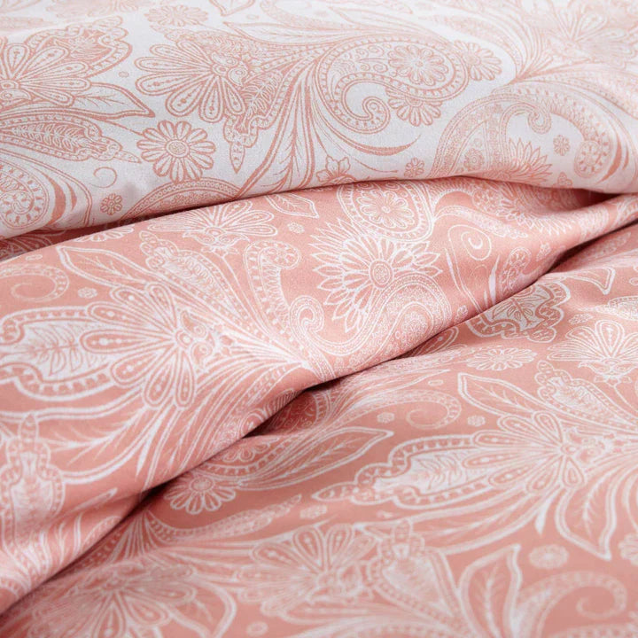 Paisly Garden Reversible Comforter Set, Coral