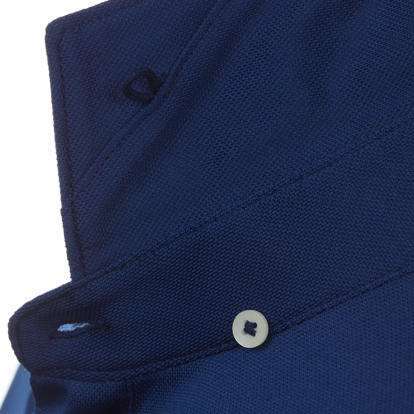 Stitch Solid Pique Polo, Navy