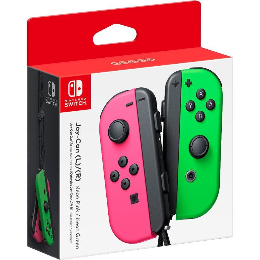 Nintendo Wireless Controllers for Switch, Neon Pink/ Neon Green